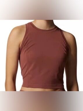 Mountain Hardwear Women's Racerback Tanklette in Dusty Rose